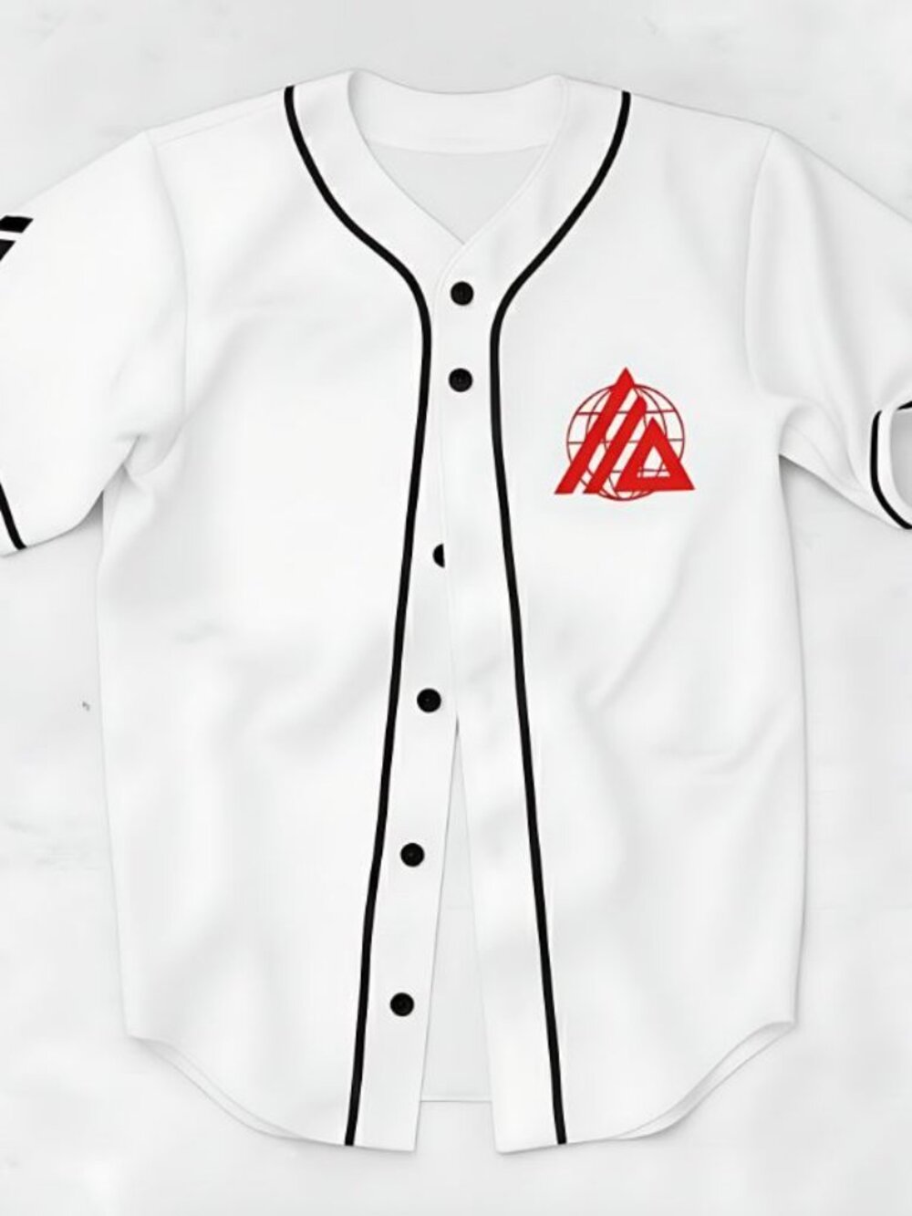 ATLiens EDM Rave Baseball Jersey White Black Red Drama Mask Festival Unisex
